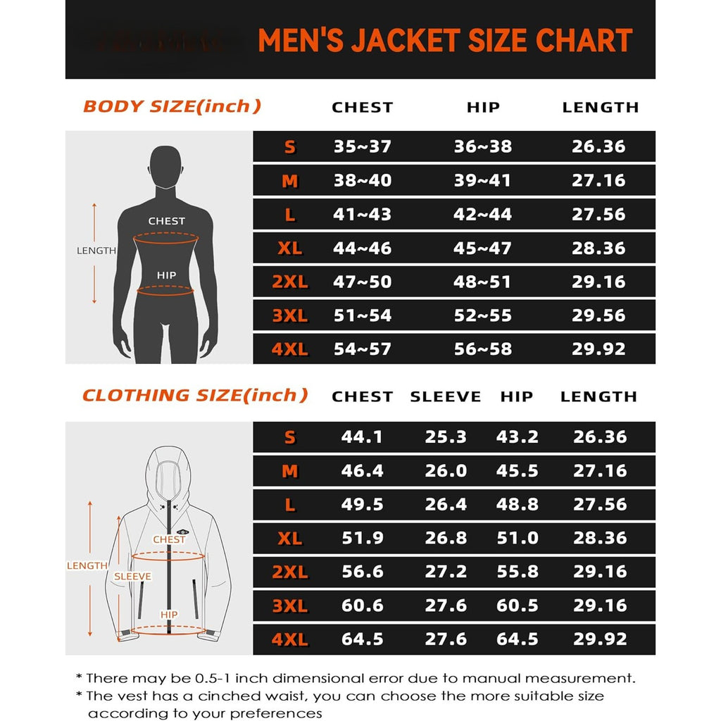 Heated Jackets with Battery